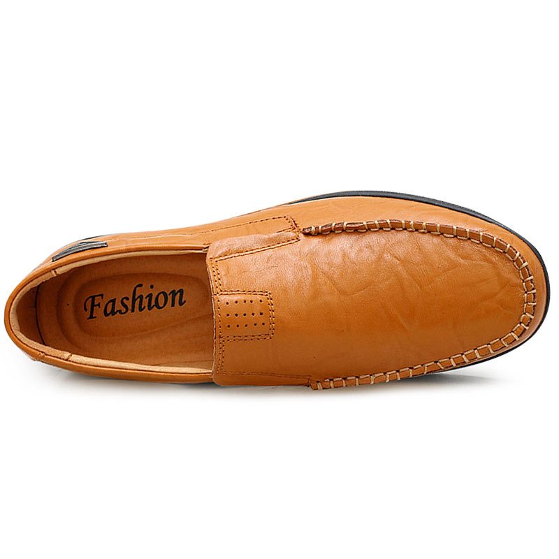 

Hot Man Casual Shoes Genuine Leather Men Moccasin, Mint green
