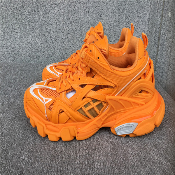 2020 new special offer Track Paris Triple S 4.0 gray orange casual shoes flat casual shoes Tess S. Gomma Trek men's and women's shoes