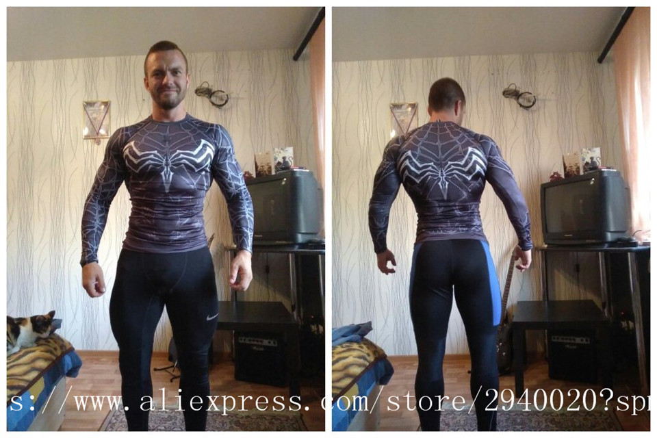 black spiderman compression shirt