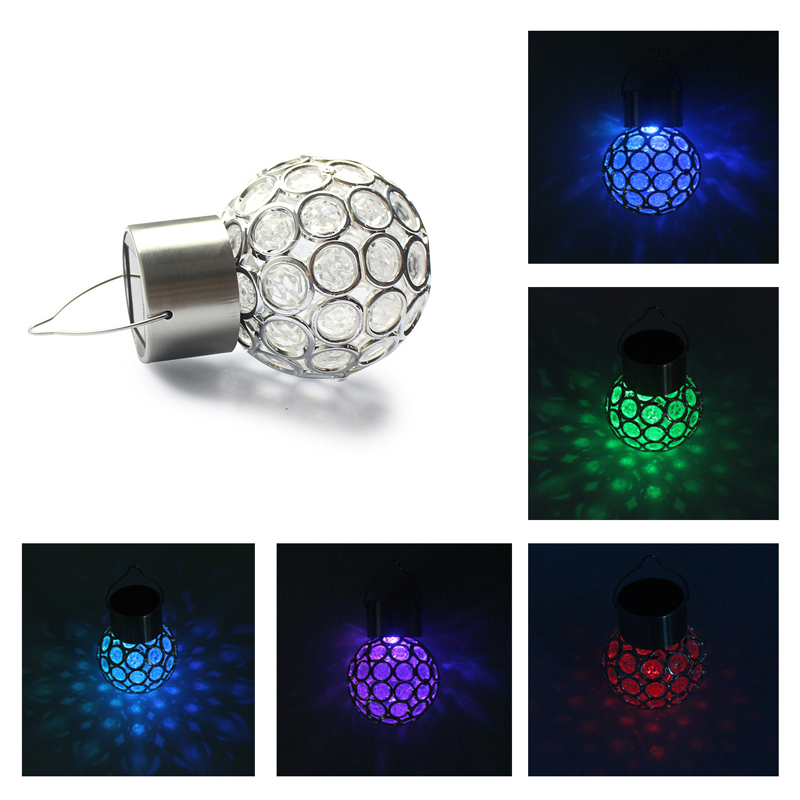

Solar LED Hanging Light Lantern Waterproof Hollow Out Ball Lamp For Outdoor Garden Yard Patio Light