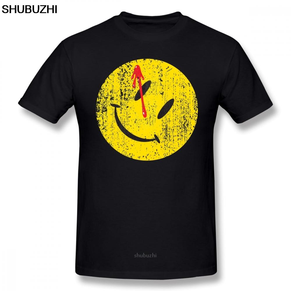 

Watchmen T Shirt Watchmen Smiley T-Shirt Oversized Cotton Tee Shirt Graphic Short Sleeve Man Funny Streetwear Tshirt, White;black