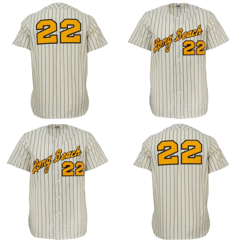 

Cal State Long Beach 1969 Home Jersey Men Women Youth Baseball Jerseys Double Stitched, White your name your number