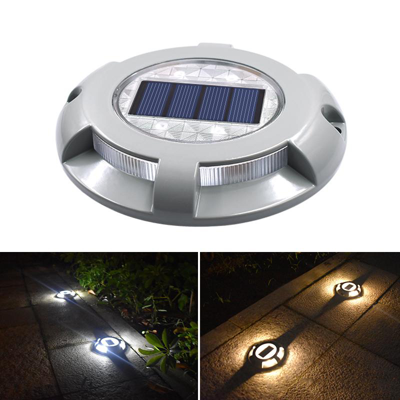 

LED Driveway Lights Solar Ground Lights Waterproof Road Marker Stud Solar Underground Brick Paver Lamps Mount on Road Lights