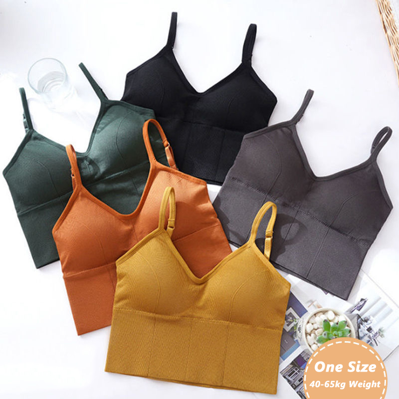 

2020 V-neck Sexy Crop Top for Women U Hollow Back Sleeveless Vest Tank Women's Bottom Clothing, Black