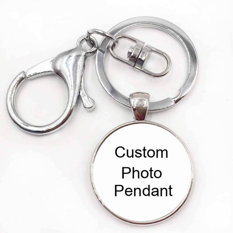 

Personalized Photo Pendants Custom Necklace Photo of Baby Child Mom Dad Grandparent Loved Gift for Family Members Glass Cabochon