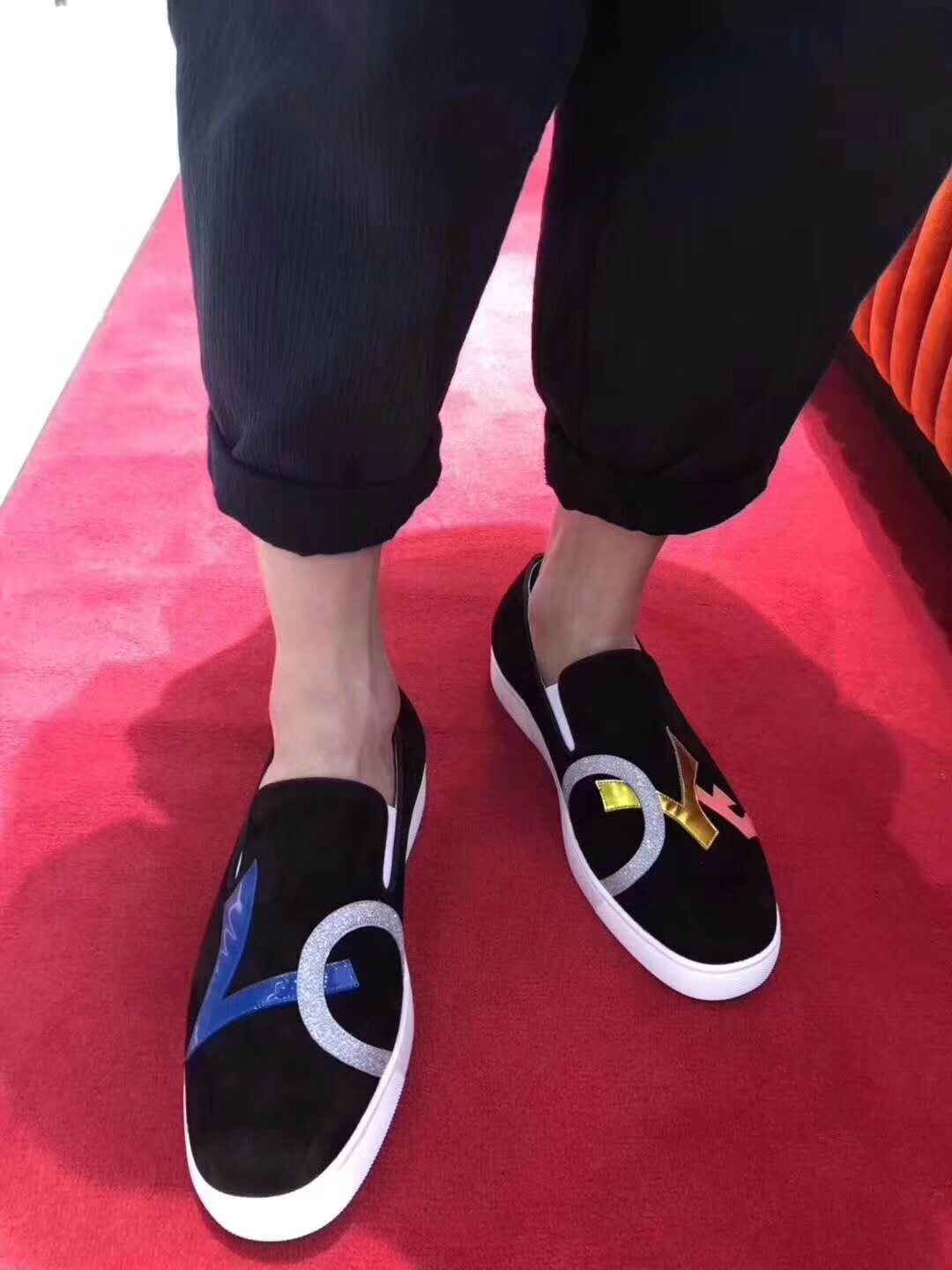 

2018 Wholesale High Quality Gentleman Loafers Red Bottom Dandylove Oxfords Womens Luxurious Sneakers -- Party Dress Wedding, Black