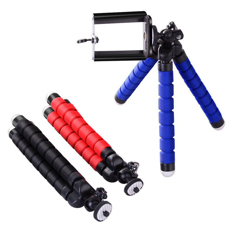 

Camera Phone Holders Flexible Octopus Tripod Bracket Stand Holder Mount Monopod For Samsung Smart mobile phones, 3 colors