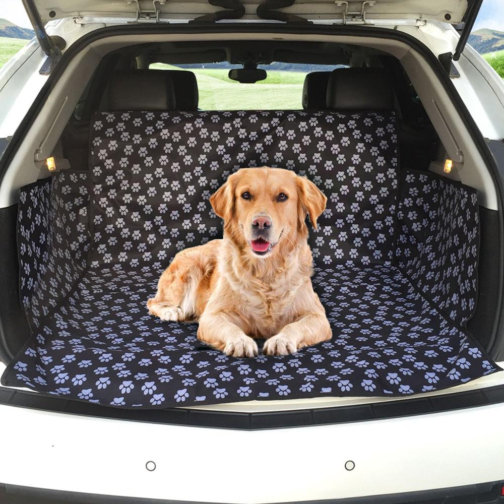 

Pet Dog Cat Car Rear Back Seat Carrier Cover Mat Blanket Hammock Cushion Protector Polyester Waterproof Mat Adjustable Belt