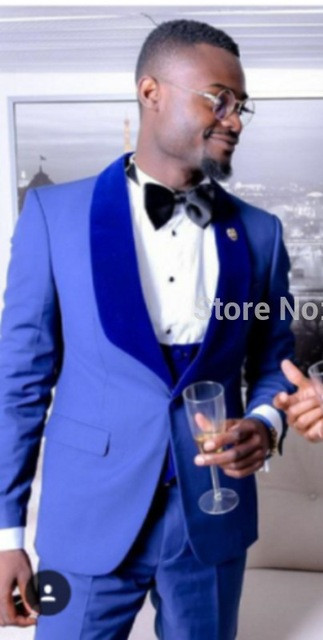 

Handsome Wedding Groom Tuxedos (Jacket+Tie+Vest+Pants) Men Suits Custom Made Formal Suit for Men Wedding Bestmen Tuxedos Cheap A13, Same as image