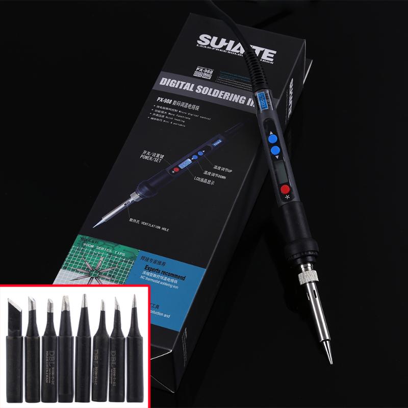 

110V/220V 90W Digital LCD Solder Soldering Iron Fer a Souder Adjustable Temperature Soldering Welding Tools With 8Pcs Tips