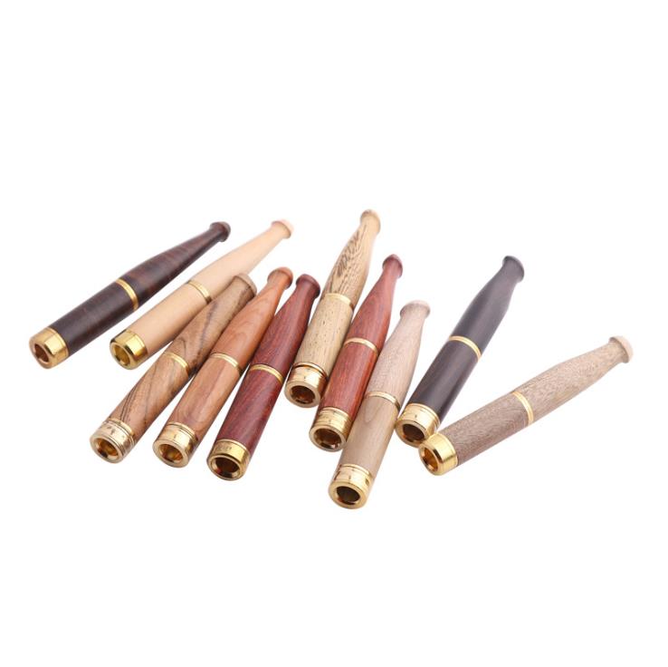 

Dual filter solid wood cigarette holder sandalwood pull rod filter male cigarette holder