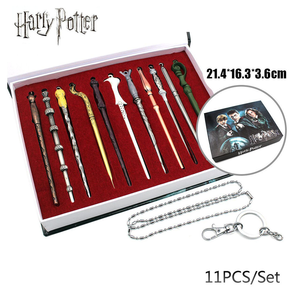 

11pcs Harry Magic Wand Creative Magic Tricks Kids Toys Halloween Cosplay Performance Props Gift Box Packing Christmas