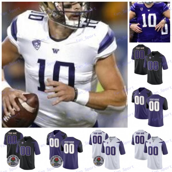 

Custom 2020 NCAA Washington Huskies Any Name Number 1 Byron Murphy 3 Jake Browning 8 Dante Pettis College Football Jersey Mens Youth Kids, Black