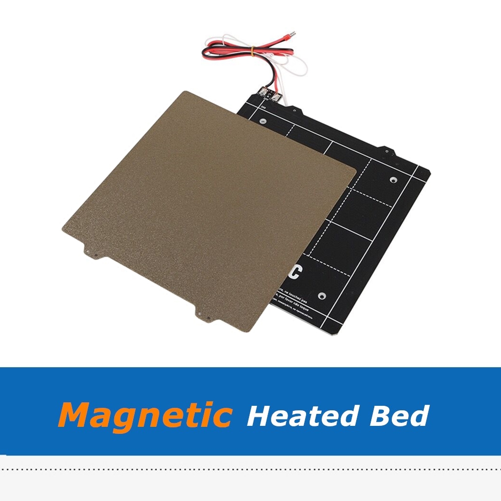 

24V 220*220mm Magnetic Hotbed Heatbed + Steel PEI Powder Coated Build Platform Plate Sheet For Ender-3 3D Printer Parts
