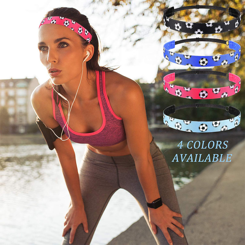 

Non-slip Soccer Headband Adjustable Football Hairband for Girl Sport