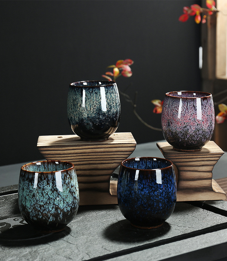 

1pc Chinese Ceramic Tea Cup Chinese Kung Fu Tea Set Porcelain Teacup Small Tea Bowl Gift