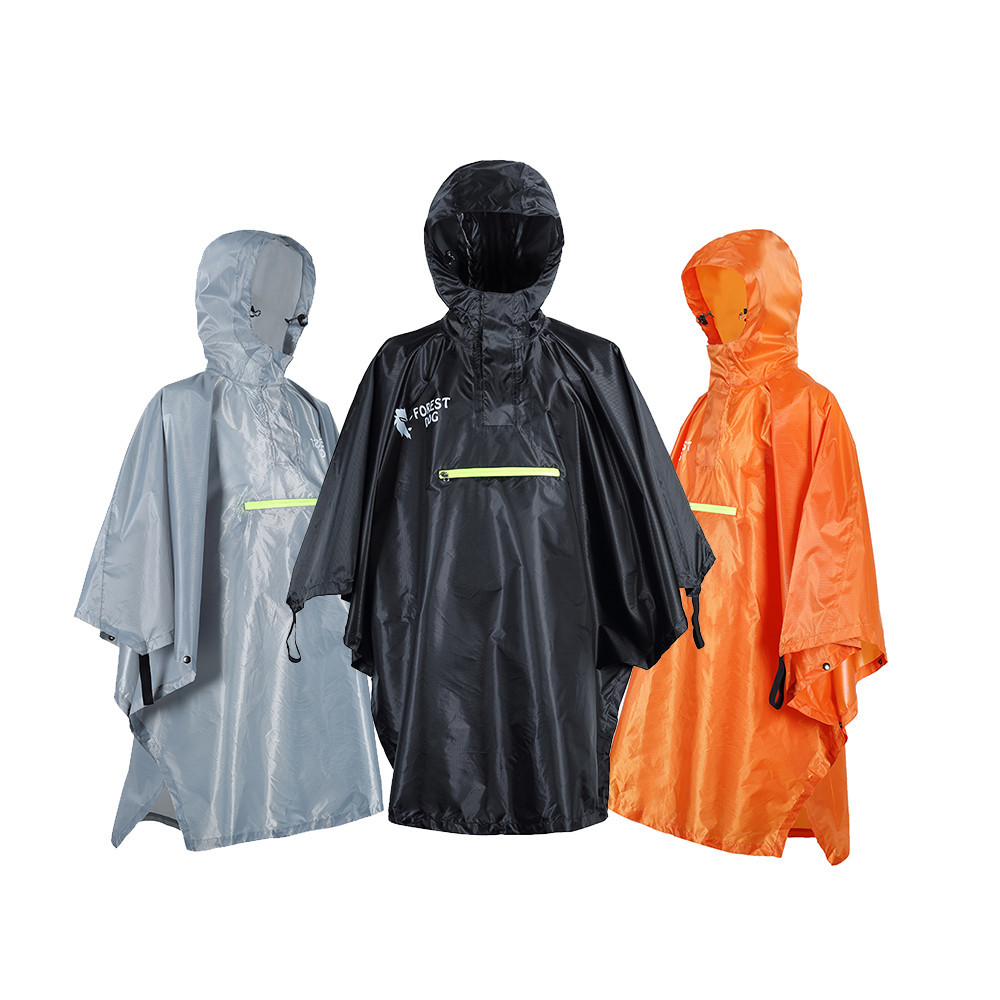 impermeable con capuchas ligero 3 en 1 chaqueta de lluvia para acampar senderismo actividades al aire libre viajes ultraligero 58bh 3 en 1 Polyeste tienda de campa/ña Poncho de lluvia