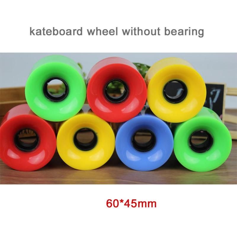 

4pcs/set Cruiser Skateboard Wheels Blank Pro 60X45 mm Longboard Wheel fit 22 Inch Plastic Backpack Skate Board Smooth Riding, Yellow