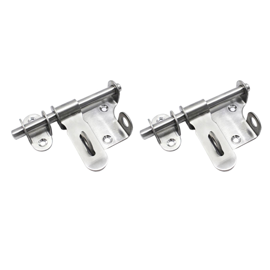 4 pezzi Chiavistello per porta in acciaio inox con viti 4 pezzi Chiavistello per porta in acciaio inox con viti