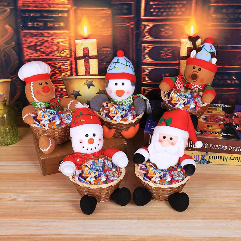 

Christmas Decoration Candy Basket Christmas Table Decoration Children's Candy Basket Large Box