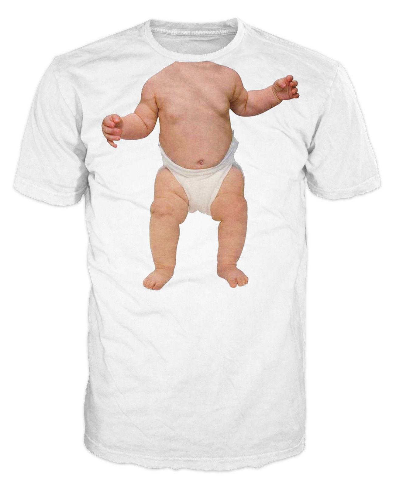 

Baby Face Funny Joke Prank Anger Management Spoof T-shirt, White