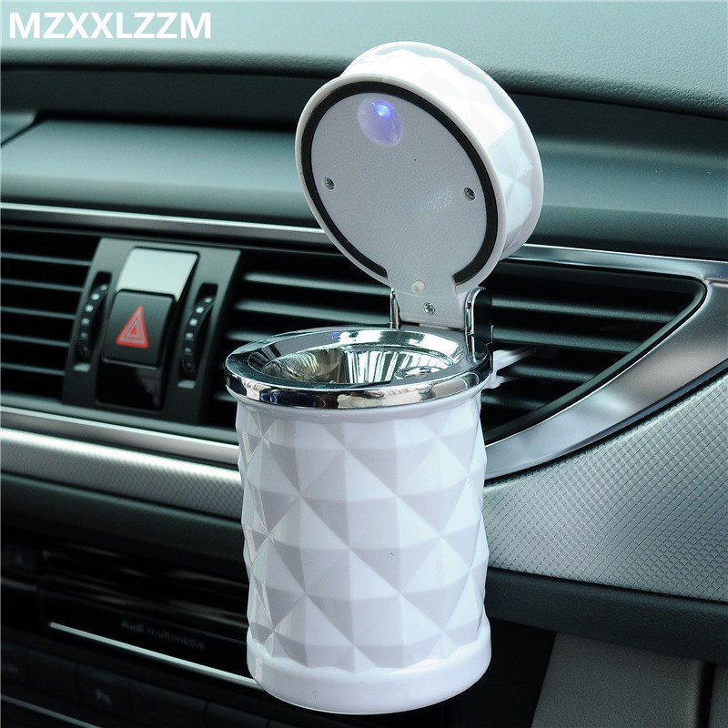

Universal Portable Car ashtray cigarette smoke car ashtray Blue LED light without smoke suitable all accessory dropshipping