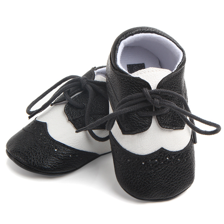

New Patch style PU Leather Baby shoes First Walkers Crib girls boys sneakers Infant Baby moccasins Shoes 0-18 Months, White