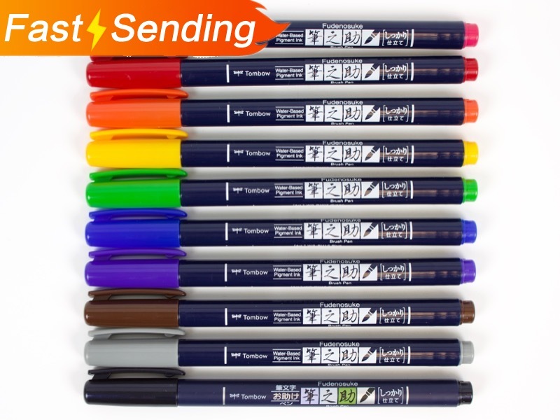 

JIANWU TOMBOW 1pc/japan Calligraphy brush pen Practise calligraphy marker pen scriptliner School supplies