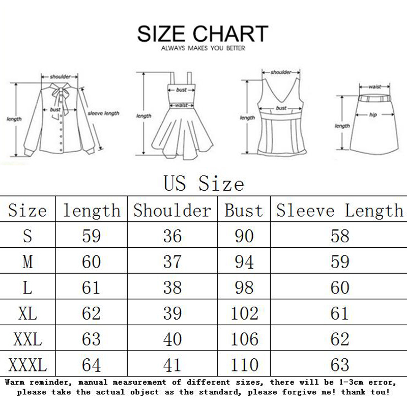 Shien Size Chart