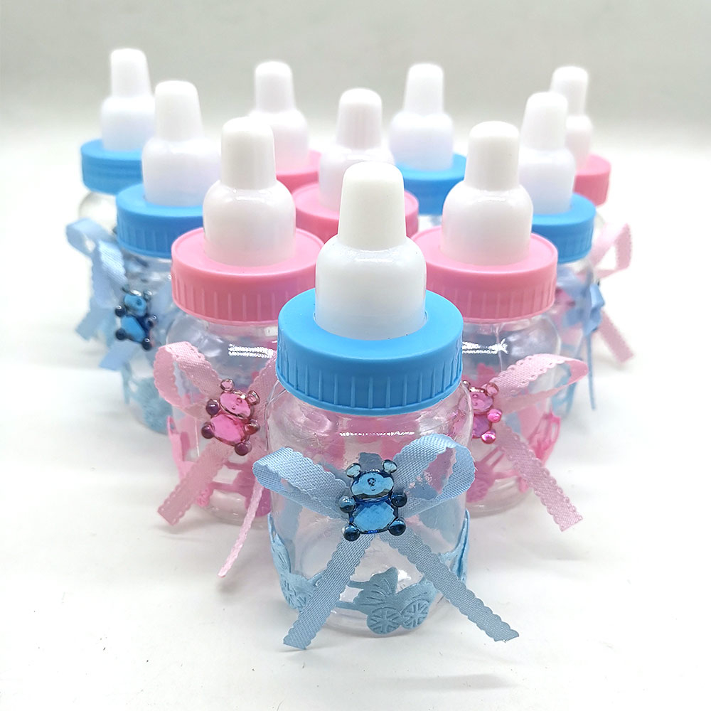 2019 Baby Shower Decorations Girls Boys Candy Bottle Baptism