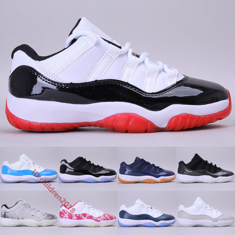 

Brand 11 11s Low Basketball Shoes 2020 Jumpmen Concord Bred University Blue Infrared Barons Snake Navy Men Women Sneakers Size 36-47
