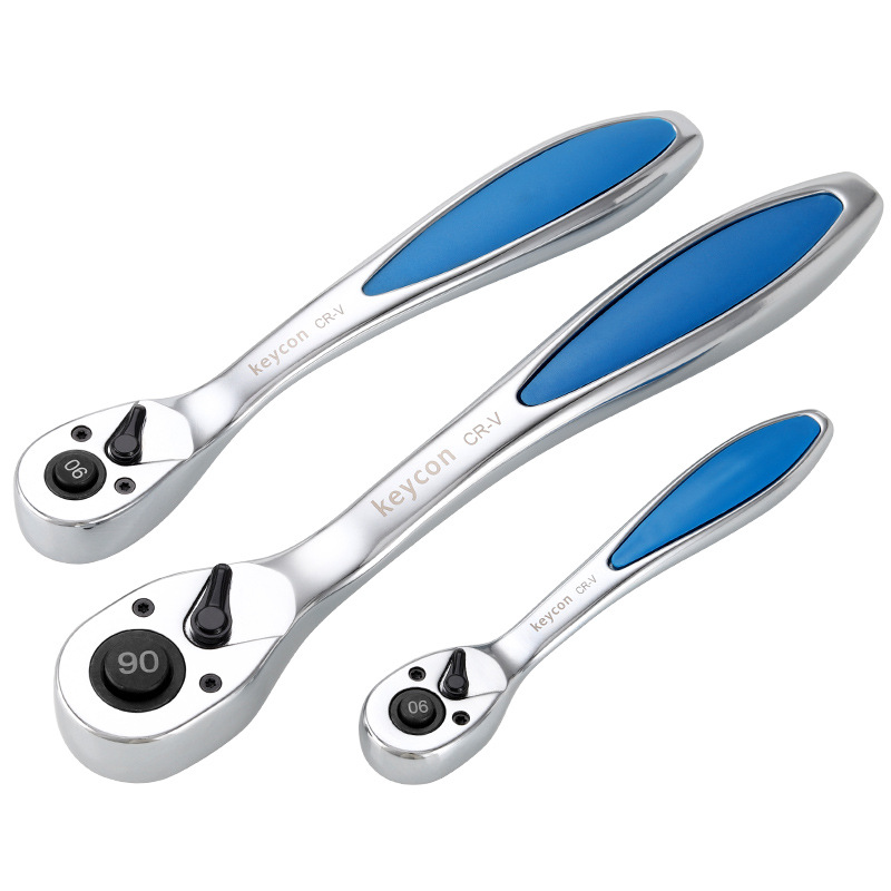 

1/4,3/8,1/2" 90 Tooth Ratchet Handle Wrench Quick Universal Socket Torque Wrenches Ratchets Spanner Auto Repair Tools 1pcs