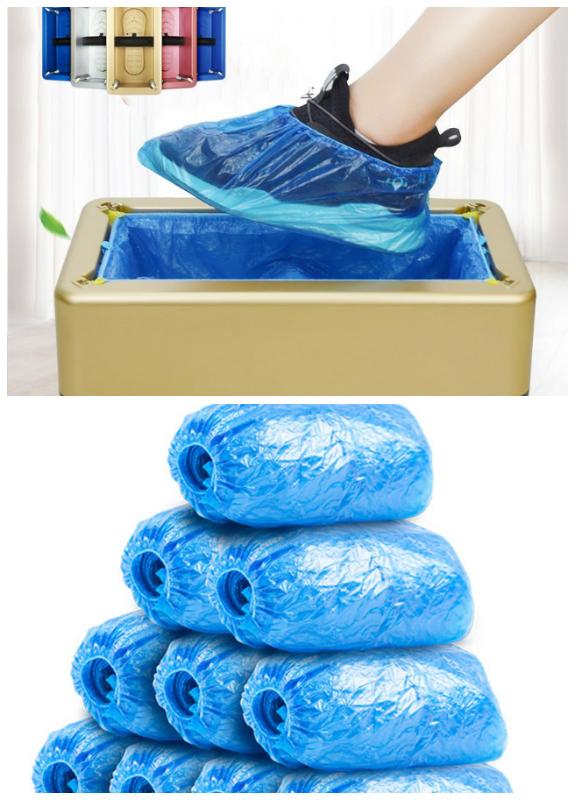 

Automatic Shoe Cover Dispenser Disposable Shoe Covers Machine for Home Office can CSV