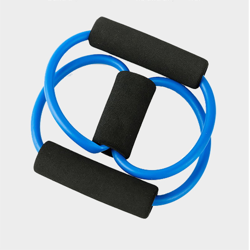 

8 word pull rope chest expansion yoga pull rope fitness puller Pilates resistance band fitness device belt, Yellow