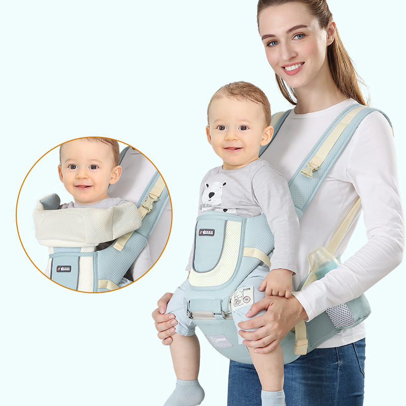

Baby Carrying Waist Stool Front Hold Multi-function Stool Pure Cotton Four Seasons Universal Single Shoulder Baby Strap
