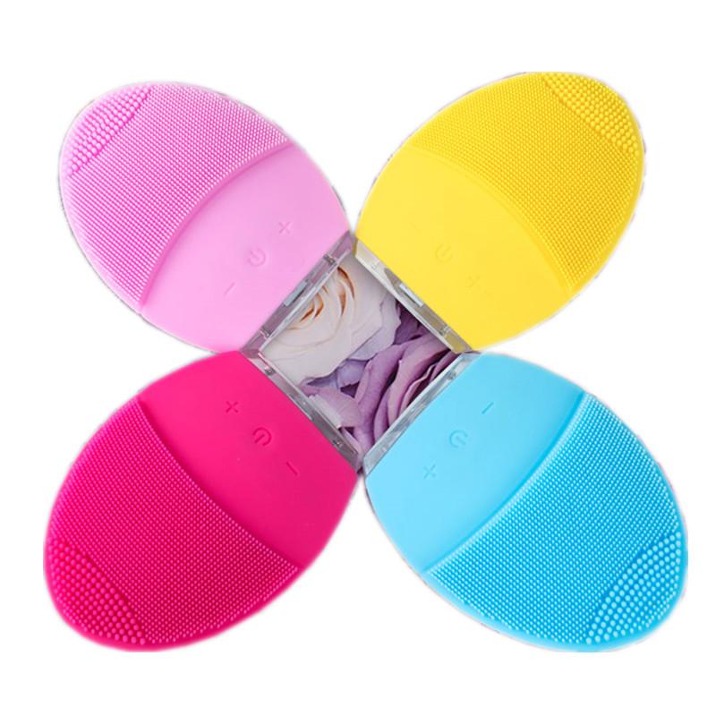 

Facial Cleansing Brush Silicone Cleanser Waterproof USB Rechargeable Skin Care Massage MINI 2 Face Cleaning Brush