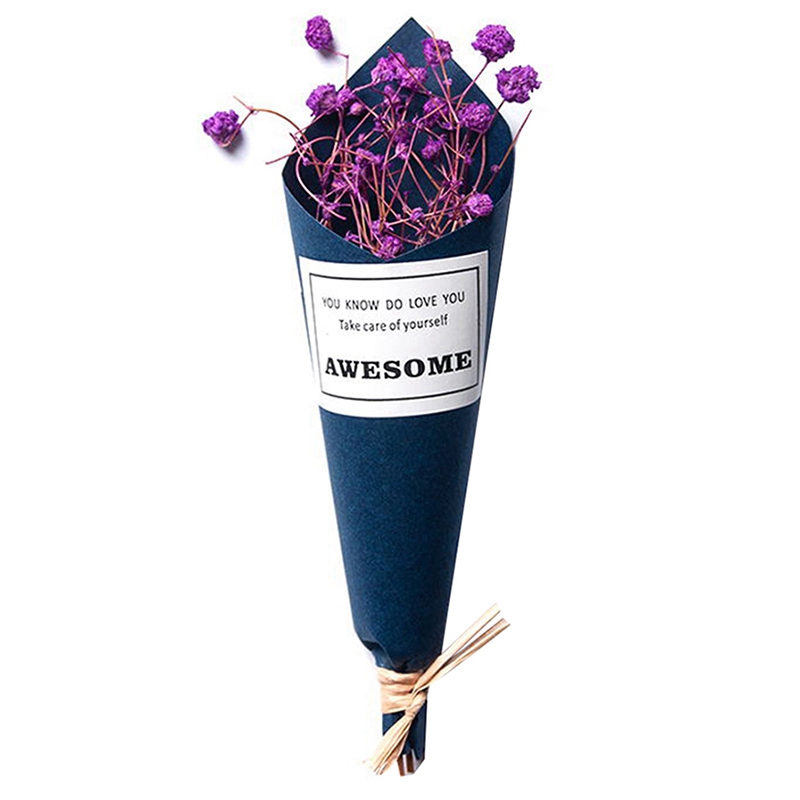 

ABFU-10Pcs New Mini Dried Flowers Bouquet Wedding Decorations Creative Valentine'S Day Girls Gifts Home Decoration Photographing, Random color
