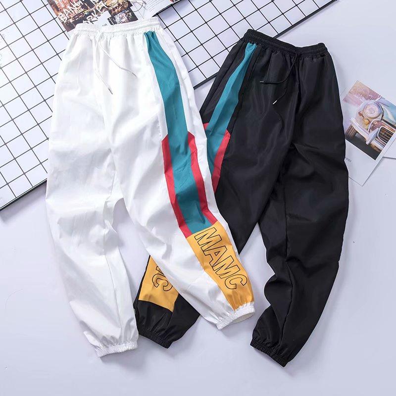 

Men Sweatpants Loose Men Joggers Pants Hip Hop Sportswear Track Harem Unisex Streetwear Pant Side Stripe Track Jogger