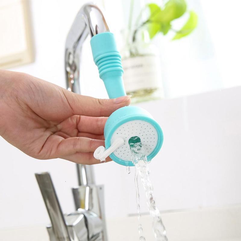 LSN Silicone Kitchen Faucet Water-Saving Filter Shower,Water Rotating Spray Tap Water Filter Valve for Kitchen Bathroom Accessories a//Purple//As Shown