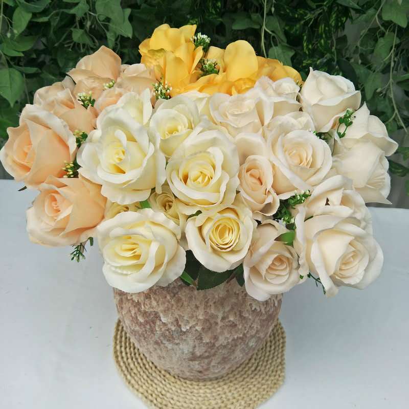 

12 roses home decoration simulation bouquet set Pieces of wedding photography shooting props decorative flowers