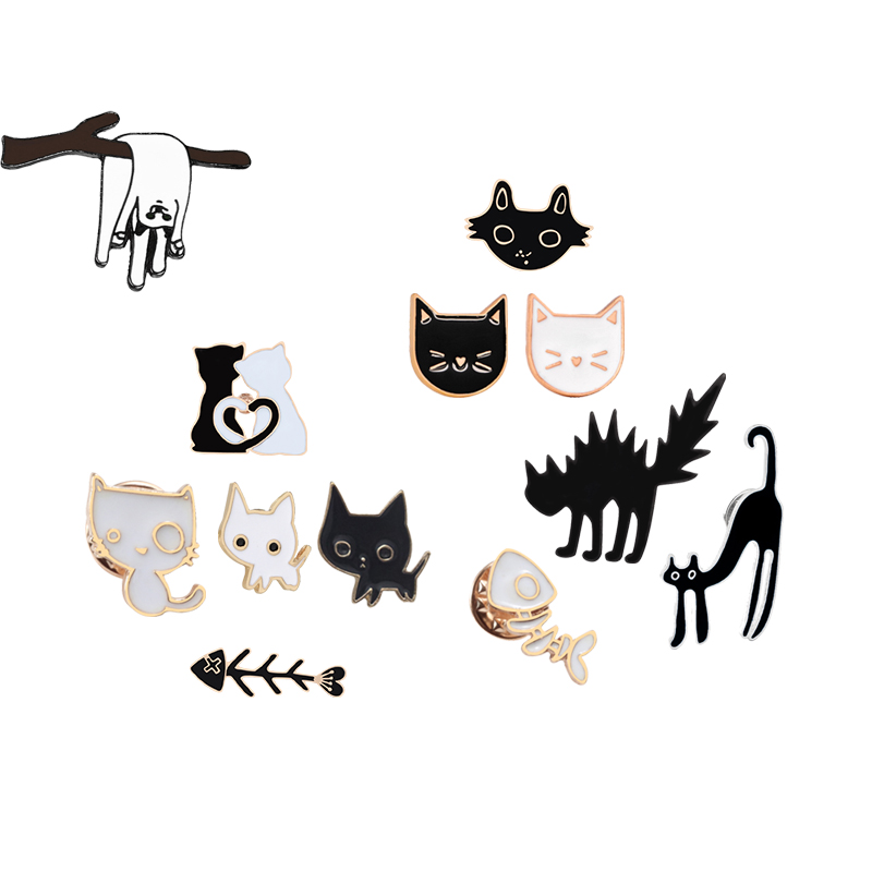 Collar De Gato Gato Negro Corte Láser Acrílico Collar Joyería Collar de animal