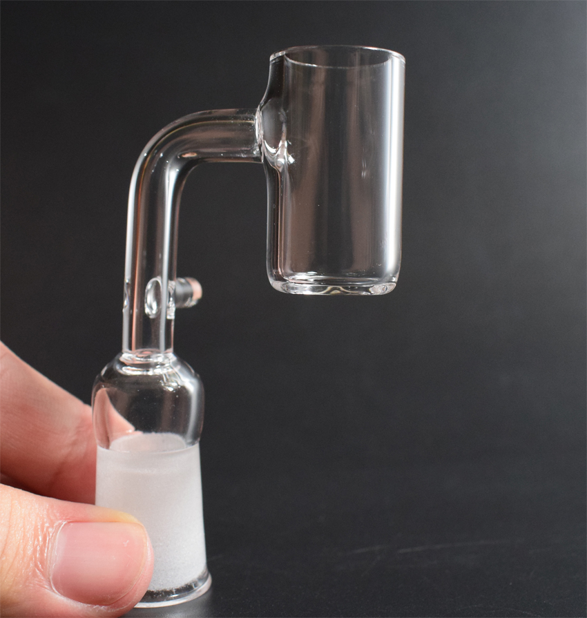 

Quartz Enail 4MM thick Bottom With Hook Electronic quartz banger Nail fit 16mm 20mm Heating Coil 10mm 14mm 18mm 90 Degrees for bong