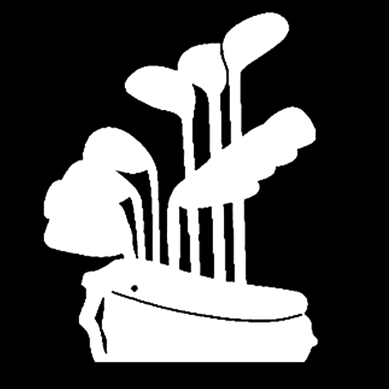 

16*12.5cm Golf Bag Club Vinyl Decals Vinyl Hobby Car Bumper Sticker Rear Window Car Sticker Body Decals, Color