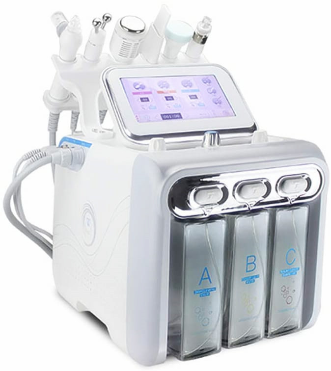 

Hot sale 6 in 1 hydrogen oxygen small bubble beauty machine, ultra micro hydrogen oxygen small bubble, professional deep cleaning skin regen