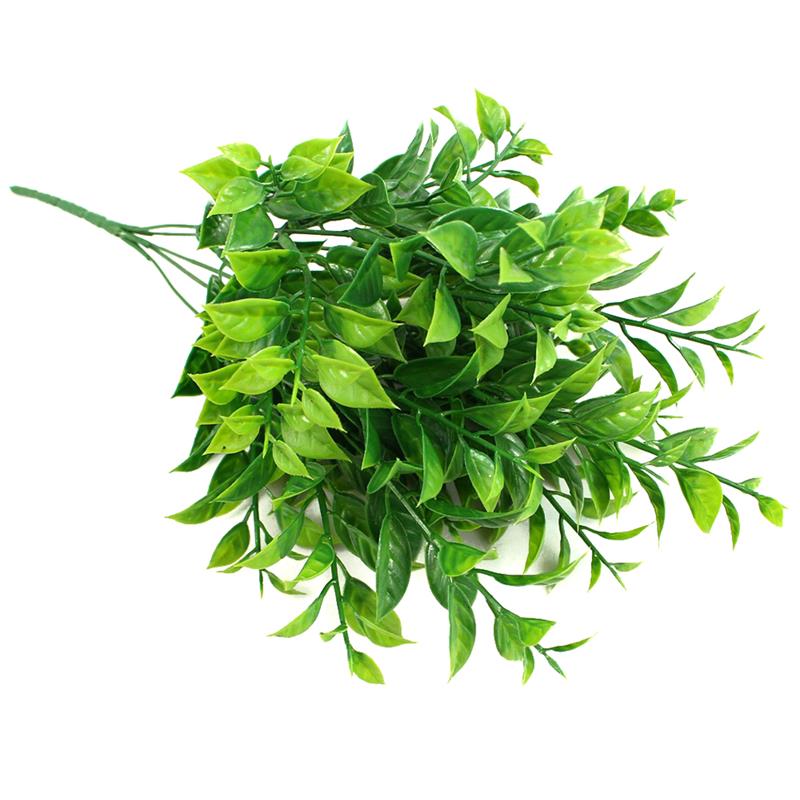 

1pc Lifelike Artificial Leaf Decorative Simulated Plastic Faux Leaf Stem Artificial Plant Photography Prop Home Decor, 13