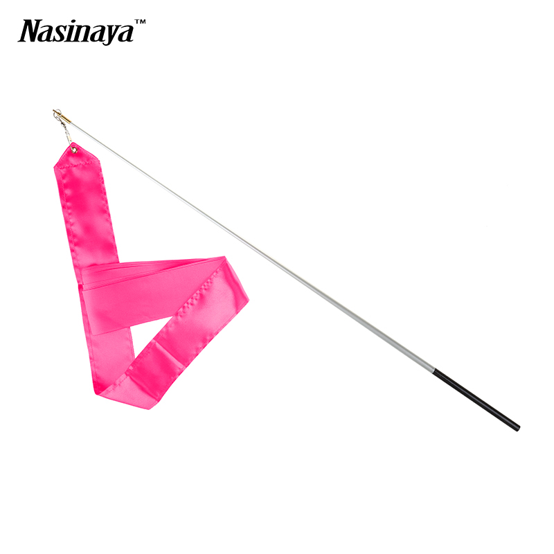 

Rhythmic Gymnastics Ribbon Ribbons Gimnasia Ritmica RG Ribbon Adult Props Di Dance 4.7cm Apparatus 3 colors handle