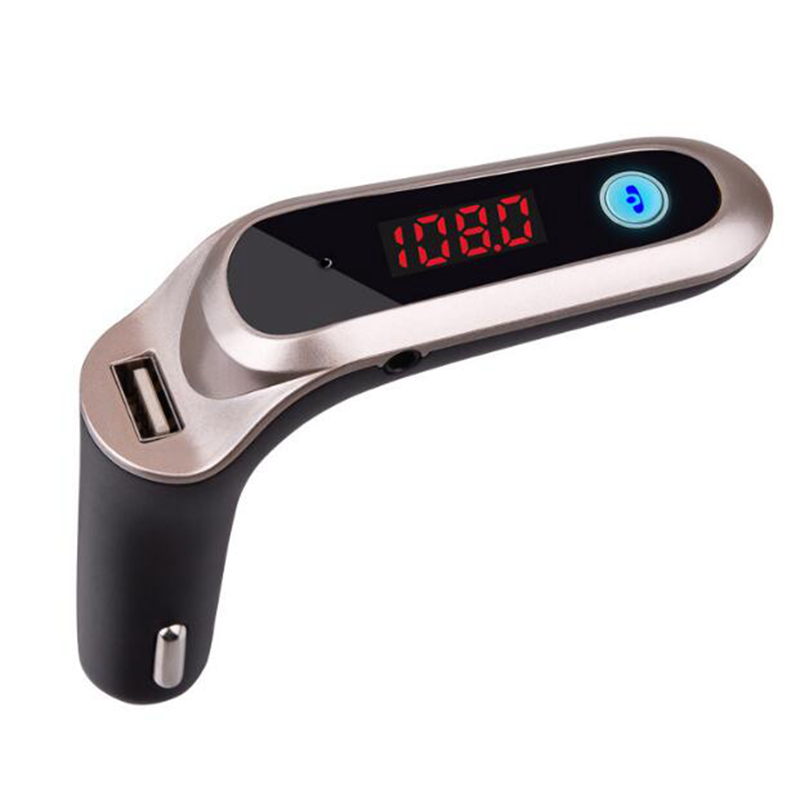 

S7 Car Bluetooth FM Transmitter FM Adapter with USB Car Charger Audio Player MP3 Handfree Support TF Cards for Universal Cellphone in Box