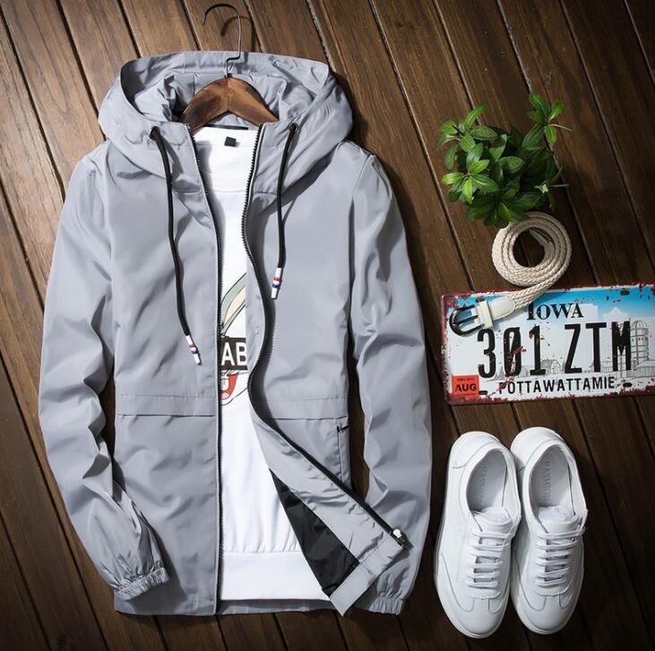 

jacket windbreaker men women jaqueta masculina jackets USA size, Black