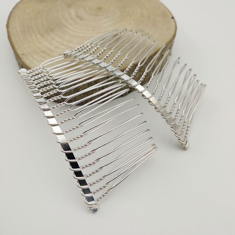 

Metal Blank Hair Comb DIY Bridal Comb Silver Gold Twisted Wire Comb Wedding Veil Hair Accessory