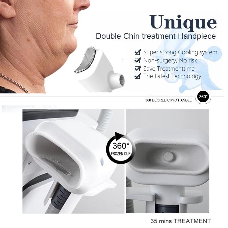 

2020 best 360 degree Cryo Double Chin Removal Super 5S Cryo handles Mini Handle Fat Removal Small Body Part Fat Reduction